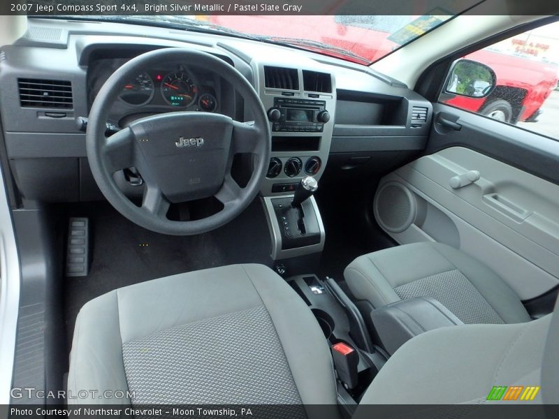 Bright Silver Metallic / Pastel Slate Gray 2007 Jeep Compass Sport 4x4