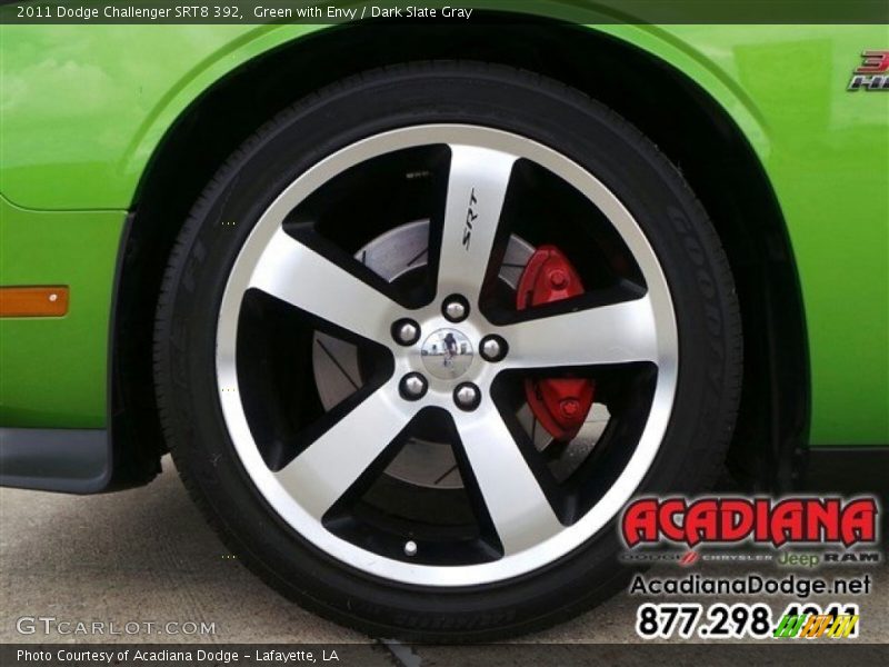 Green with Envy / Dark Slate Gray 2011 Dodge Challenger SRT8 392