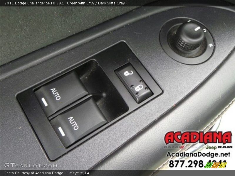 Green with Envy / Dark Slate Gray 2011 Dodge Challenger SRT8 392