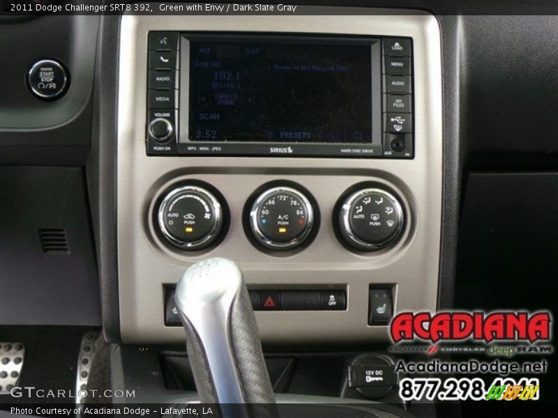 Green with Envy / Dark Slate Gray 2011 Dodge Challenger SRT8 392