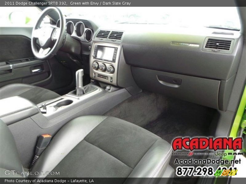 Green with Envy / Dark Slate Gray 2011 Dodge Challenger SRT8 392