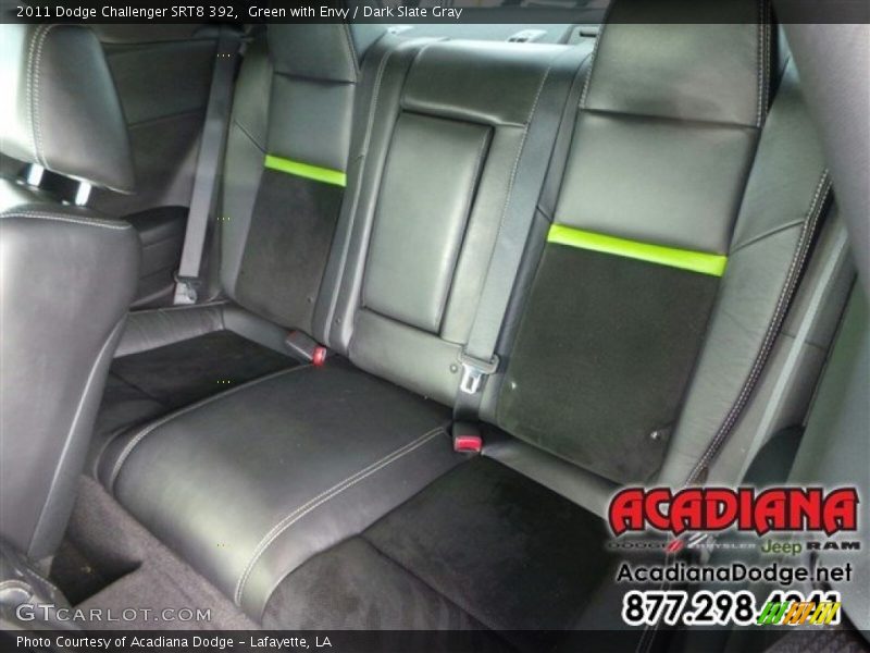 Green with Envy / Dark Slate Gray 2011 Dodge Challenger SRT8 392