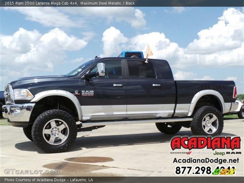 Maximum Steel Metallic / Black 2015 Ram 2500 Laramie Mega Cab 4x4