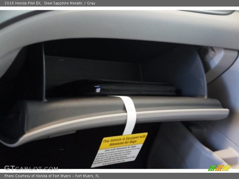Steel Sapphire Metallic / Gray 2016 Honda Pilot EX