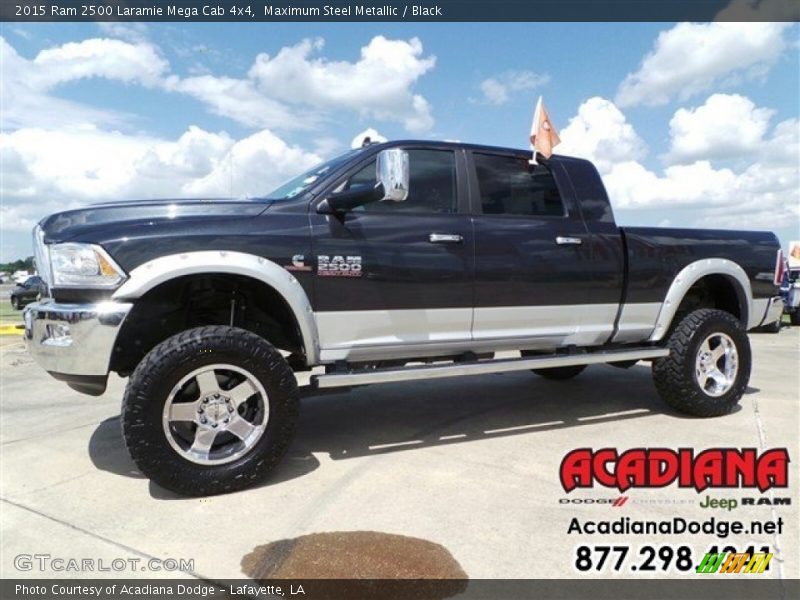 Maximum Steel Metallic / Black 2015 Ram 2500 Laramie Mega Cab 4x4