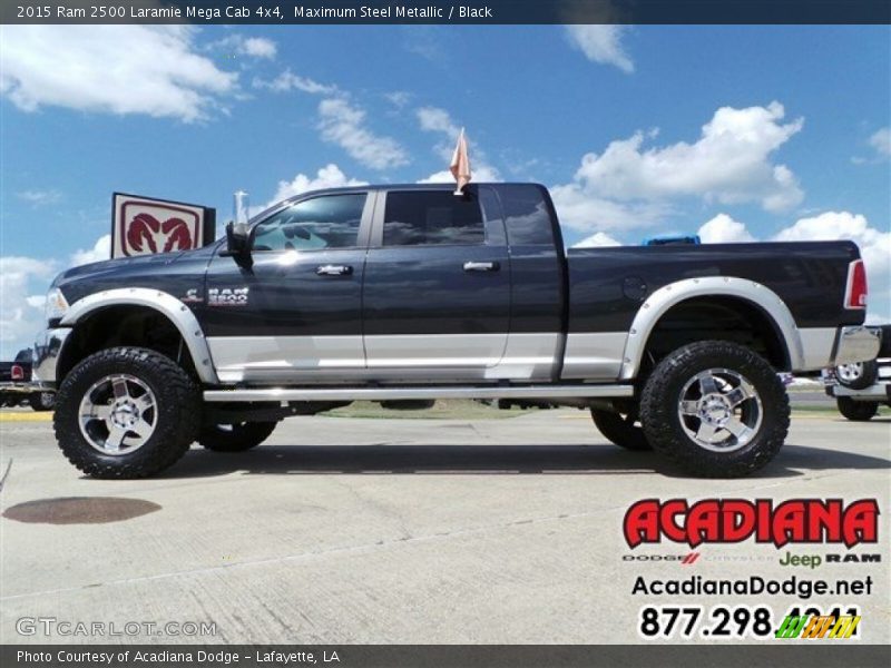 Maximum Steel Metallic / Black 2015 Ram 2500 Laramie Mega Cab 4x4