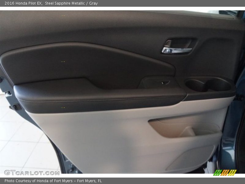 Steel Sapphire Metallic / Gray 2016 Honda Pilot EX