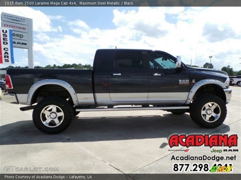 Maximum Steel Metallic / Black 2015 Ram 2500 Laramie Mega Cab 4x4