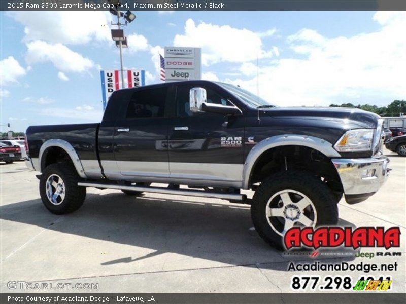 Maximum Steel Metallic / Black 2015 Ram 2500 Laramie Mega Cab 4x4