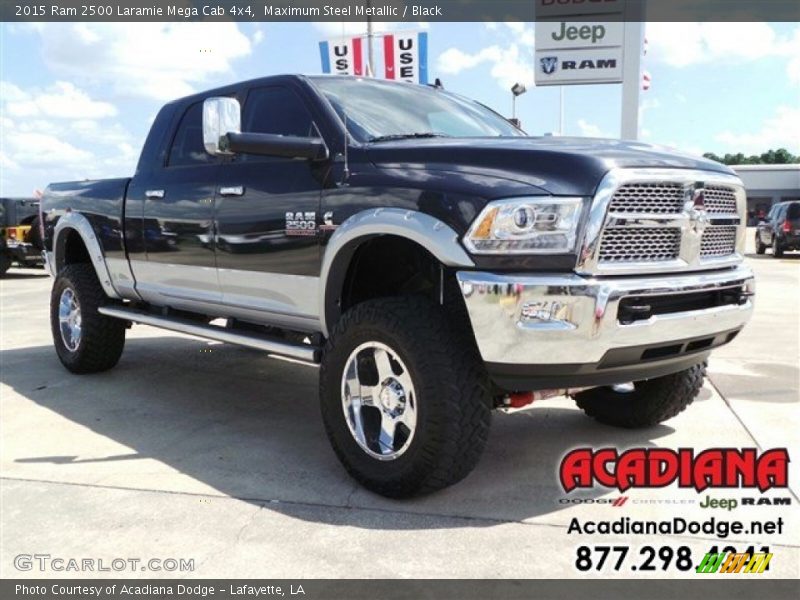 Maximum Steel Metallic / Black 2015 Ram 2500 Laramie Mega Cab 4x4