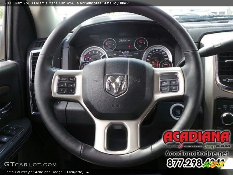Maximum Steel Metallic / Black 2015 Ram 2500 Laramie Mega Cab 4x4