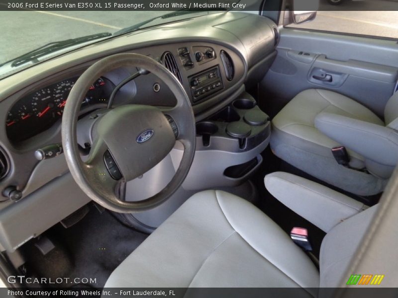 Oxford White / Medium Flint Grey 2006 Ford E Series Van E350 XL 15 Passenger