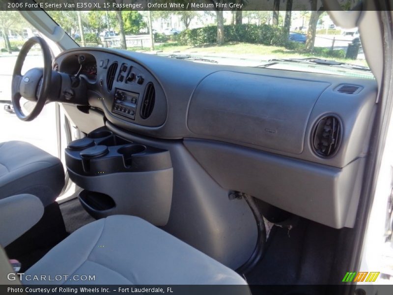 Oxford White / Medium Flint Grey 2006 Ford E Series Van E350 XL 15 Passenger