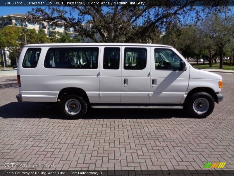 Oxford White / Medium Flint Grey 2006 Ford E Series Van E350 XL 15 Passenger