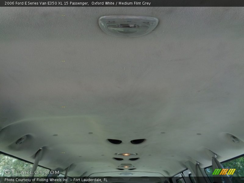 Oxford White / Medium Flint Grey 2006 Ford E Series Van E350 XL 15 Passenger