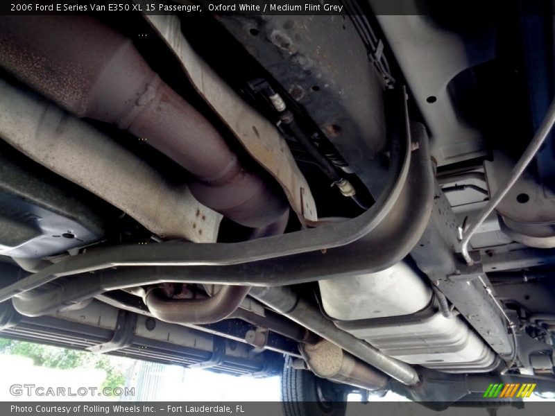 Oxford White / Medium Flint Grey 2006 Ford E Series Van E350 XL 15 Passenger
