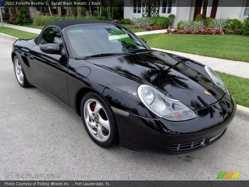 Basalt Black Metallic / Black 2002 Porsche Boxster S