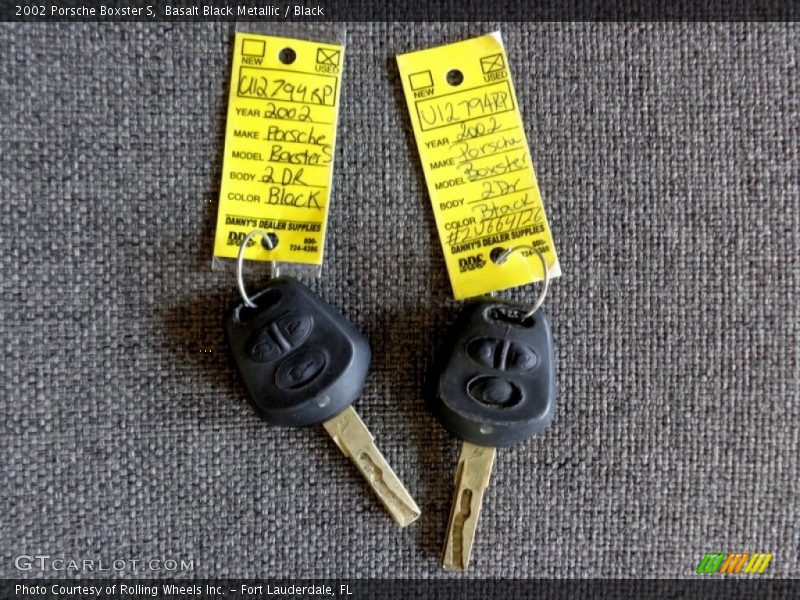 Keys of 2002 Boxster S