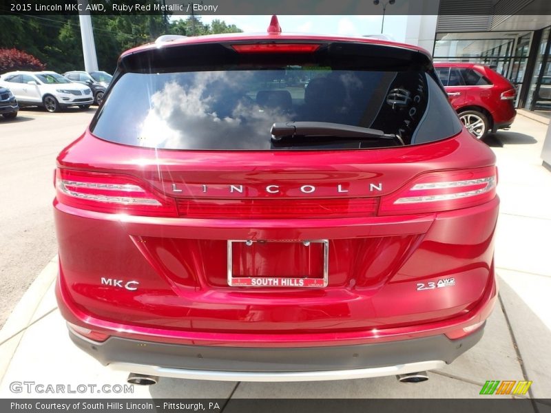Ruby Red Metallic / Ebony 2015 Lincoln MKC AWD