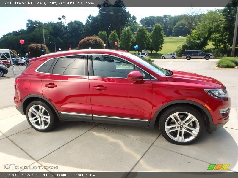 Ruby Red Metallic / Ebony 2015 Lincoln MKC AWD