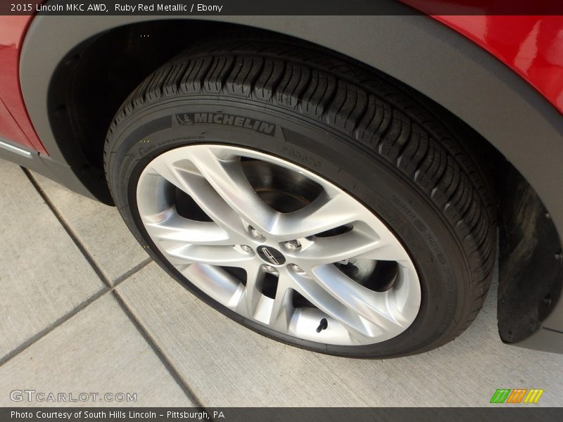 Ruby Red Metallic / Ebony 2015 Lincoln MKC AWD
