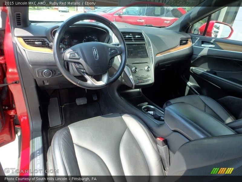 Ruby Red Metallic / Ebony 2015 Lincoln MKC AWD