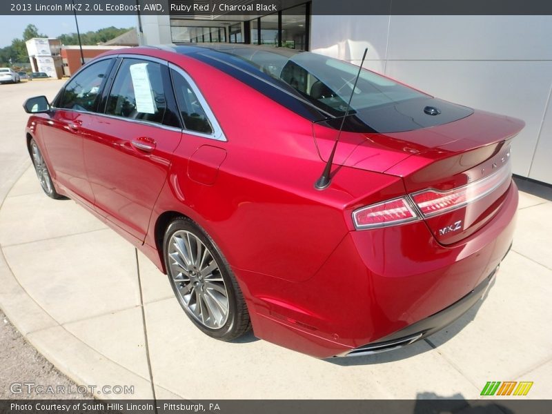 Ruby Red / Charcoal Black 2013 Lincoln MKZ 2.0L EcoBoost AWD