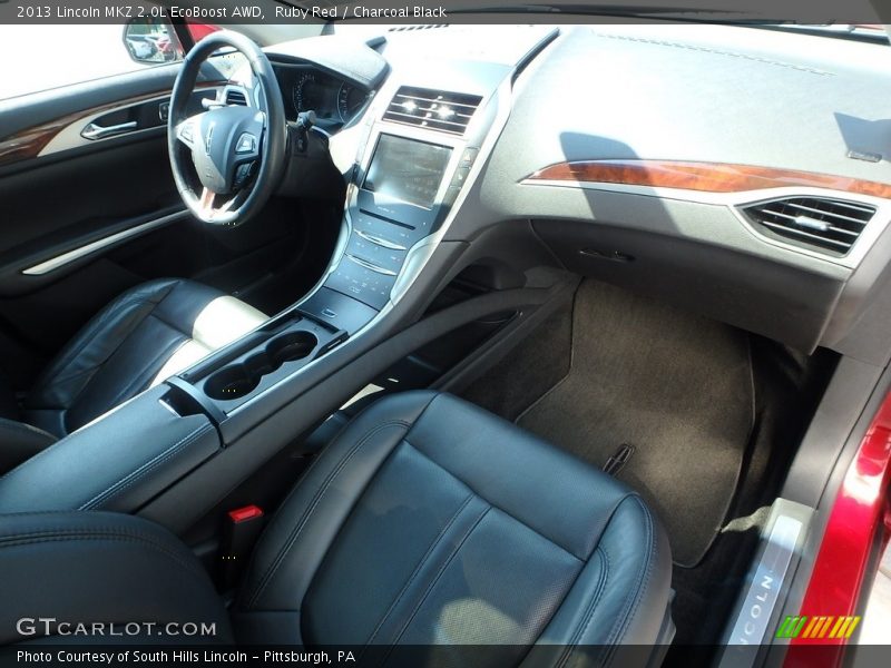 Ruby Red / Charcoal Black 2013 Lincoln MKZ 2.0L EcoBoost AWD