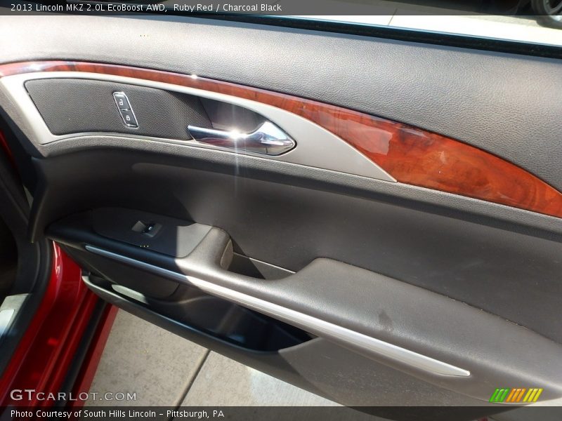 Ruby Red / Charcoal Black 2013 Lincoln MKZ 2.0L EcoBoost AWD