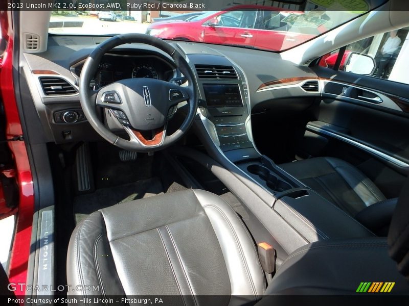 Ruby Red / Charcoal Black 2013 Lincoln MKZ 2.0L EcoBoost AWD