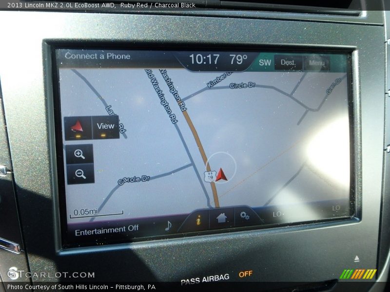 Ruby Red / Charcoal Black 2013 Lincoln MKZ 2.0L EcoBoost AWD