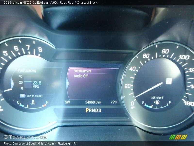 Ruby Red / Charcoal Black 2013 Lincoln MKZ 2.0L EcoBoost AWD