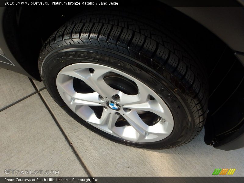 Platinum Bronze Metallic / Sand Beige 2010 BMW X3 xDrive30i