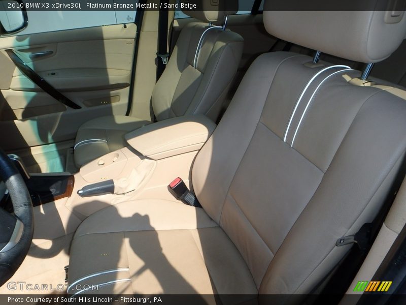 Platinum Bronze Metallic / Sand Beige 2010 BMW X3 xDrive30i