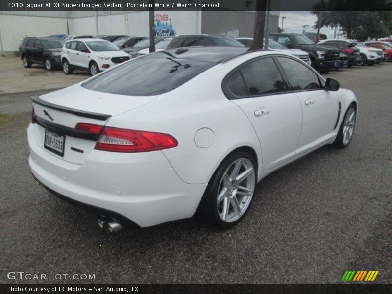 Porcelain White / Warm Charcoal 2010 Jaguar XF XF Supercharged Sedan