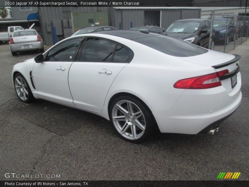 Porcelain White / Warm Charcoal 2010 Jaguar XF XF Supercharged Sedan