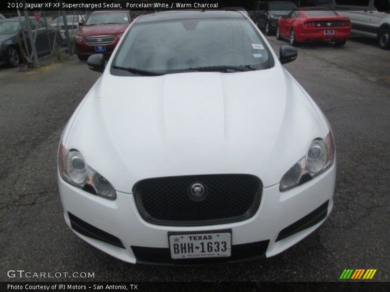 Porcelain White / Warm Charcoal 2010 Jaguar XF XF Supercharged Sedan