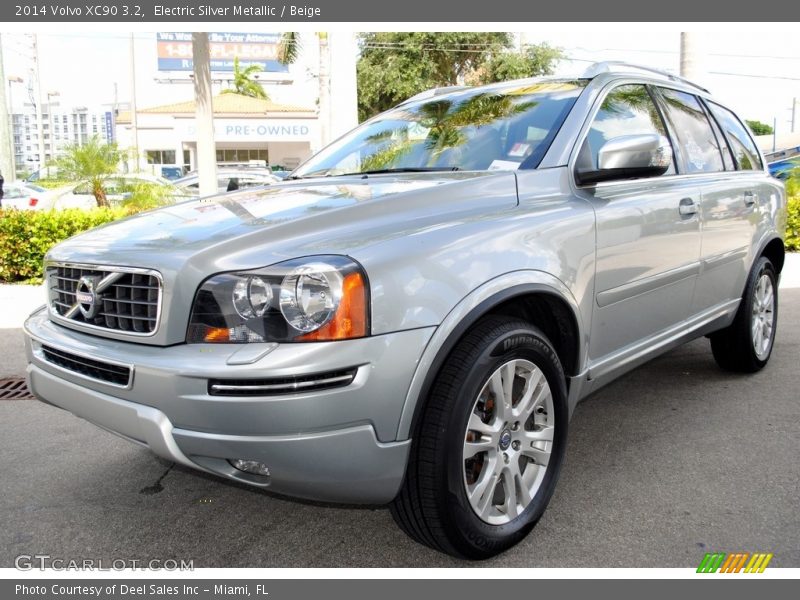 Electric Silver Metallic / Beige 2014 Volvo XC90 3.2