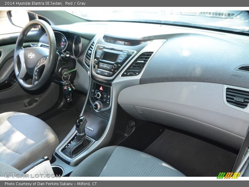 Red / Gray 2014 Hyundai Elantra SE Sedan