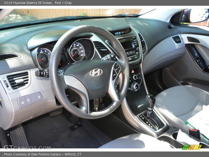 Red / Gray 2014 Hyundai Elantra SE Sedan