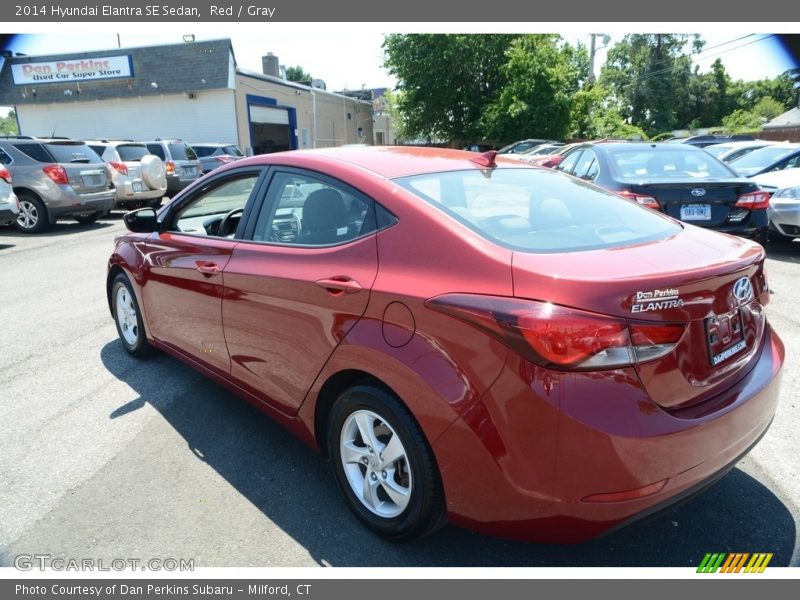 Red / Gray 2014 Hyundai Elantra SE Sedan