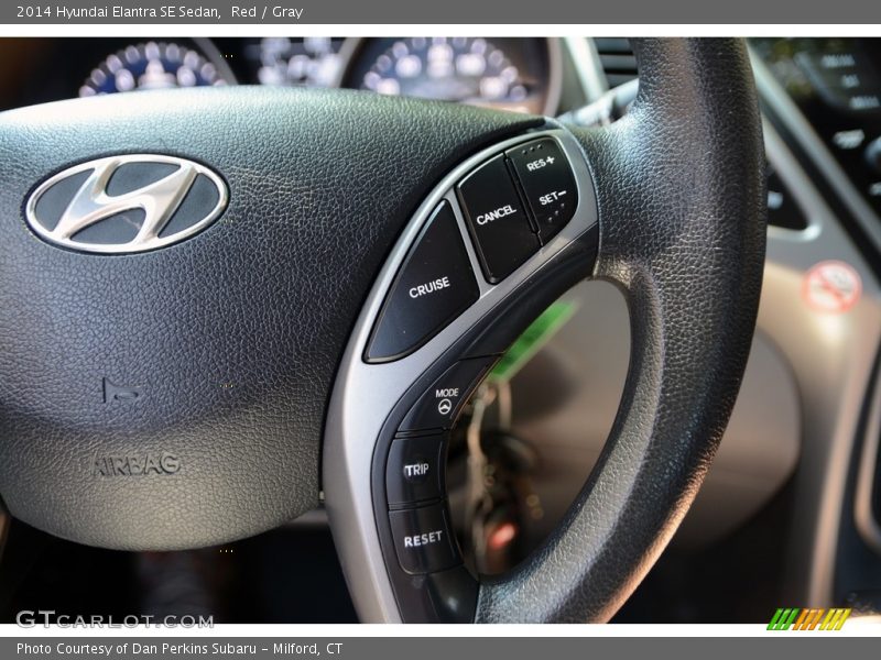 Red / Gray 2014 Hyundai Elantra SE Sedan