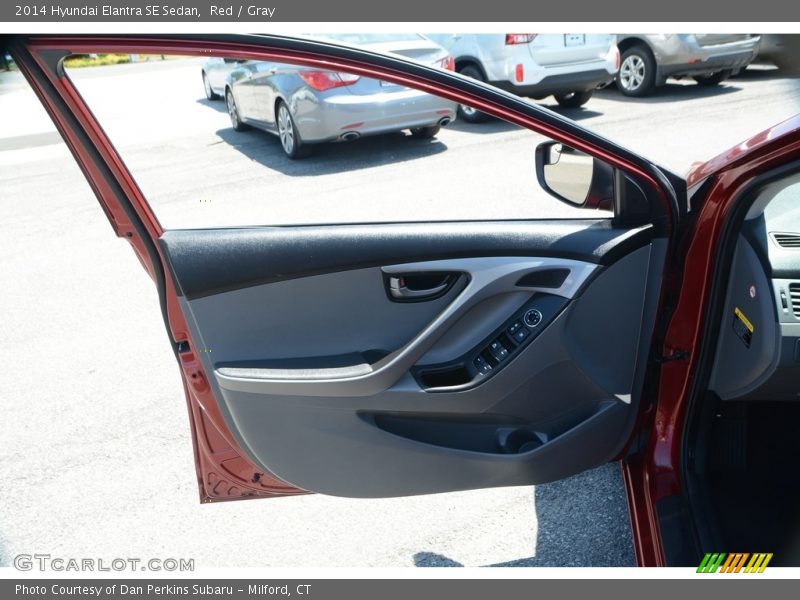 Red / Gray 2014 Hyundai Elantra SE Sedan