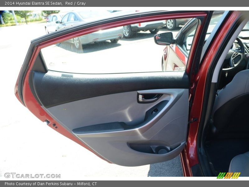 Red / Gray 2014 Hyundai Elantra SE Sedan