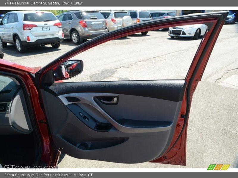 Red / Gray 2014 Hyundai Elantra SE Sedan