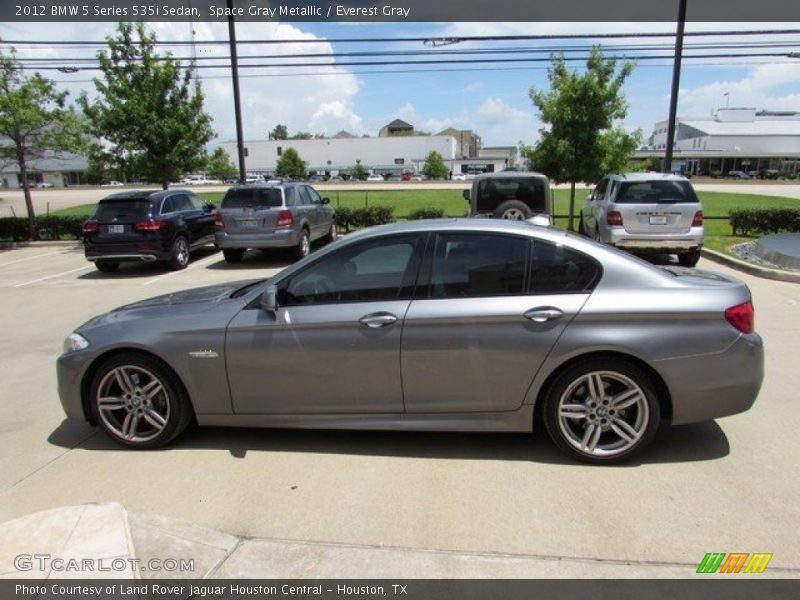 Space Gray Metallic / Everest Gray 2012 BMW 5 Series 535i Sedan