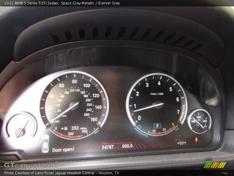 Space Gray Metallic / Everest Gray 2012 BMW 5 Series 535i Sedan