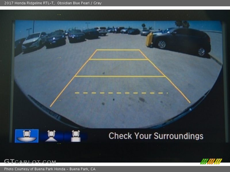 Obsidian Blue Pearl / Gray 2017 Honda Ridgeline RTL-T
