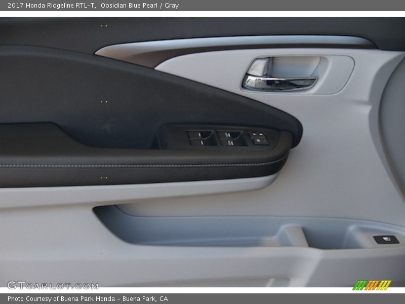 Obsidian Blue Pearl / Gray 2017 Honda Ridgeline RTL-T