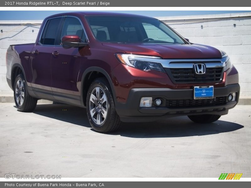 Front 3/4 View of 2017 Ridgeline RTL-T